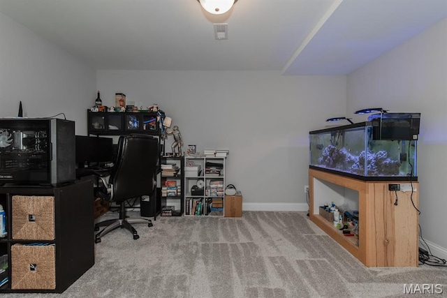 509 Spruce Hollow Ct, Wentzville, MO 63385 - carpeted office featuring baseboards
