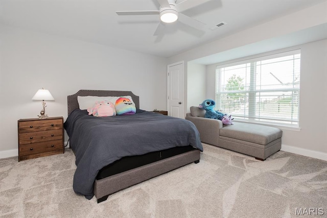 509 Spruce Hollow Ct, Wentzville, MO 63385 - bedroom with carpet and a ceiling fan