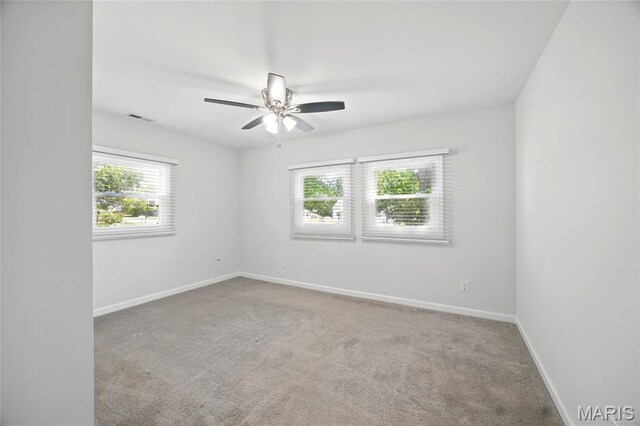 7825 Delmont St, Saint Louis, MO 63123 - spare room featuring plenty of natural light, carpet floors, and baseboards