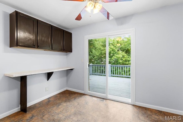 104 Britanna Dr, Swansea, IL 62226 - laundry room with baseboards and a ceiling fan