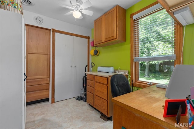 900 Montana St, Gillespie, IL 62033 - office with ceiling fan