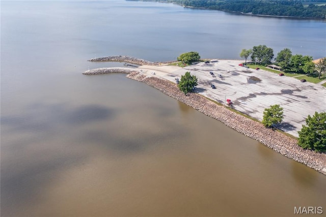 614 Main St, Keyesport, IL 62253 - drone / aerial view of a nearby body of water