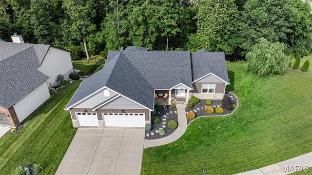 815 Mule Creek Dr, Wentzville, MO 63385 - view from above of property