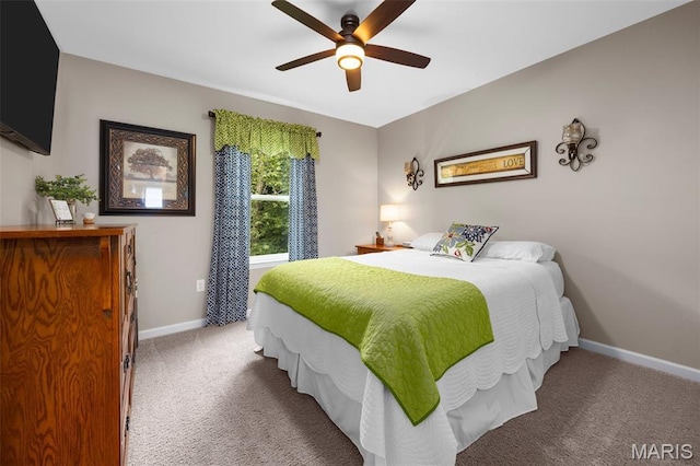 815 Mule Creek Dr, Wentzville, MO 63385 - carpeted bedroom featuring baseboards and a ceiling fan