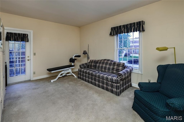 210 N Taylor Ave Unit C, Kirkwood, MO 63122 - sitting room with carpet and baseboards