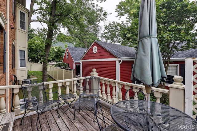 210 N Taylor Ave Unit C, Kirkwood, MO 63122 - view of wooden terrace