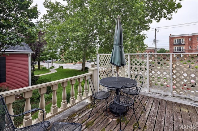 210 N Taylor Ave Unit C, Kirkwood, MO 63122 - view of wooden terrace