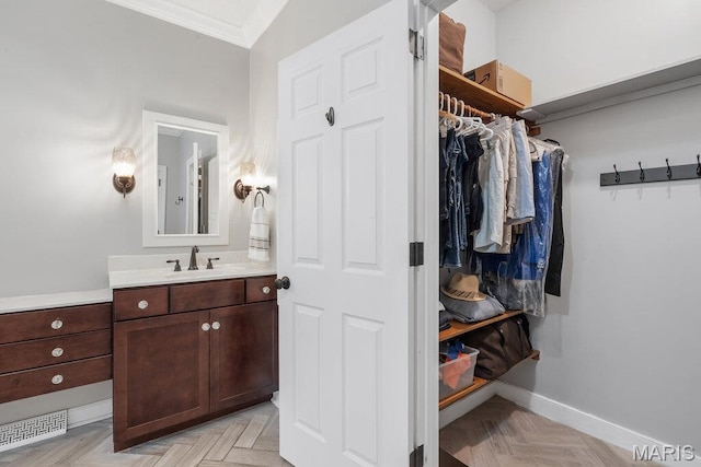 108 Lucys Lndg, Waterloo, IL 62298 - walk in closet featuring a sink