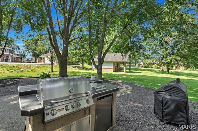 108 Lucys Lndg, Waterloo, IL 62298 - view of patio with grilling area