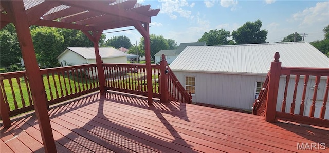 1629 Swanwick St, Chester, IL 62233 - deck featuring a pergola