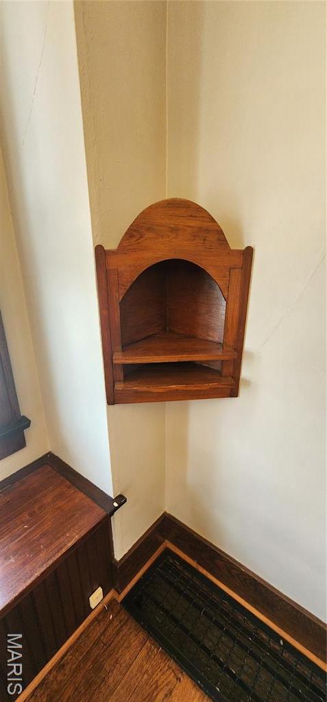 1629 Swanwick St, Chester, IL 62233 - detailed view of wood finished floors and baseboards