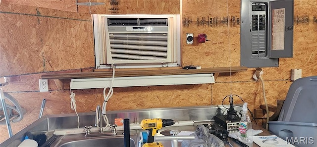 1629 Swanwick St, Chester, IL 62233 - detailed view of electric panel, backsplash, and cooling unit