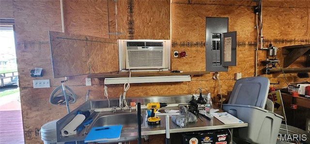 1629 Swanwick St, Chester, IL 62233 - detailed view of electric panel and an AC wall unit