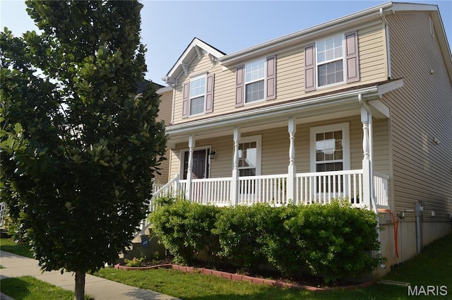 1313 Commons Cir, Cottleville, MO 63304 - view of front of house with a porch