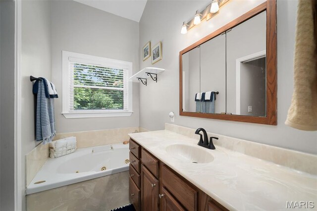 20220 Inverness Dr, Marthasville, MO 63357 - full bathroom featuring vanity and a whirlpool tub