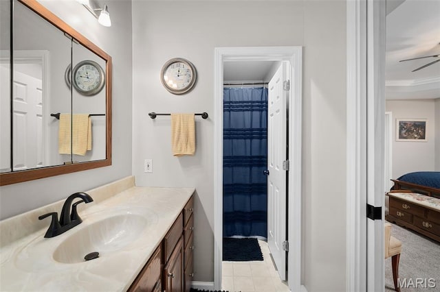 20220 Inverness Dr, Marthasville, MO 63357 - full bathroom featuring vanity, connected bathroom, and tile patterned flooring