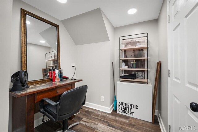 20220 Inverness Dr, Marthasville, MO 63357 - office featuring dark wood-type flooring and recessed lighting