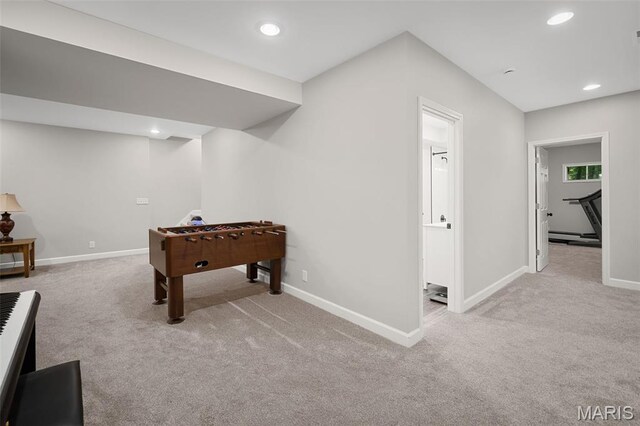 20220 Inverness Dr, Marthasville, MO 63357 - playroom with carpet floors and recessed lighting