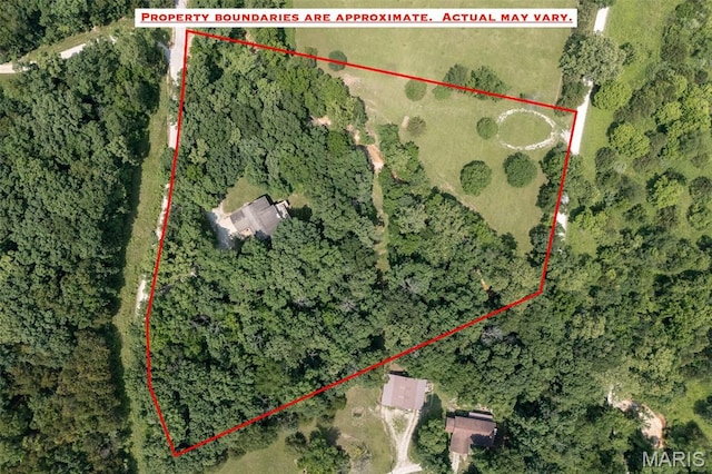 20220 Inverness Dr, Marthasville, MO 63357 - map / location with property boundaries highlighted