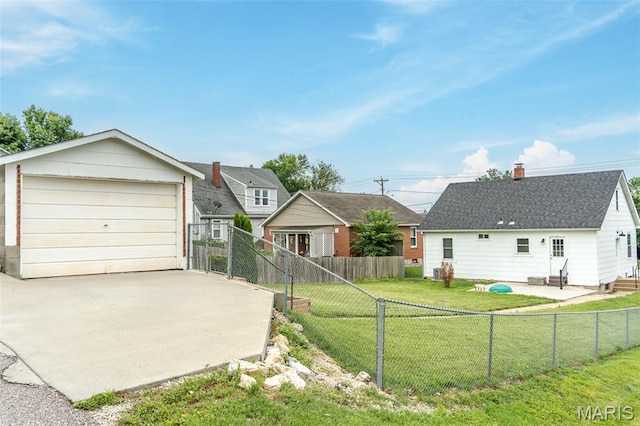 1407 E 5th St, Washington, MO 63090 - view of front of home with a garage, a chimney, and a shingled roof