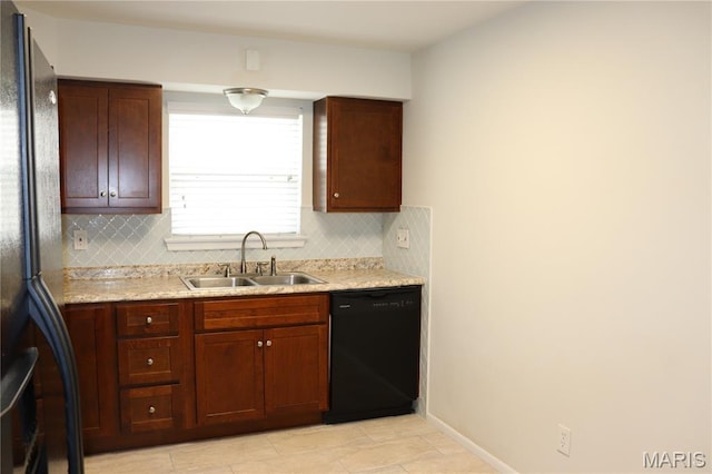 12574 Chardin Pl Unit 1, Tesson Ferry Township, MO 63128 - kitchen featuring black appliances, tasteful backsplash, and light tile patterned floors