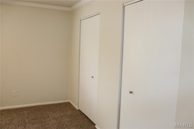 12574 Chardin Pl Unit 1, Tesson Ferry Township, MO 63128 - unfurnished bedroom with carpet flooring and ornamental molding