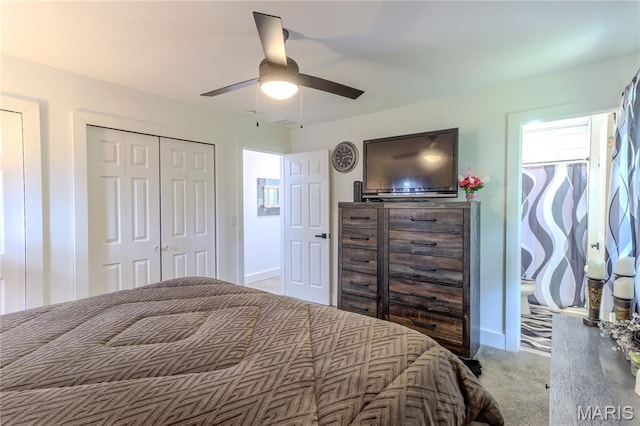 1304 Highland Dr, Rolla, MO 65401 - carpeted bedroom featuring baseboards and ceiling fan