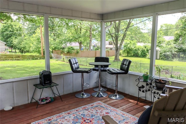 1304 Highland Dr, Rolla, MO 65401 - sunroom / solarium with view of scattered trees