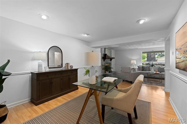12330 Cape Cod Dr, Creve Coeur Township, MO 63146 - dining area featuring light wood-style flooring