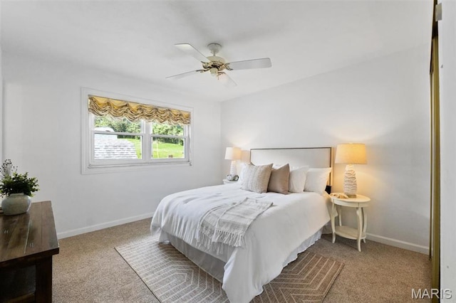 12330 Cape Cod Dr, Creve Coeur Township, MO 63146 - bedroom with carpet floors and ceiling fan
