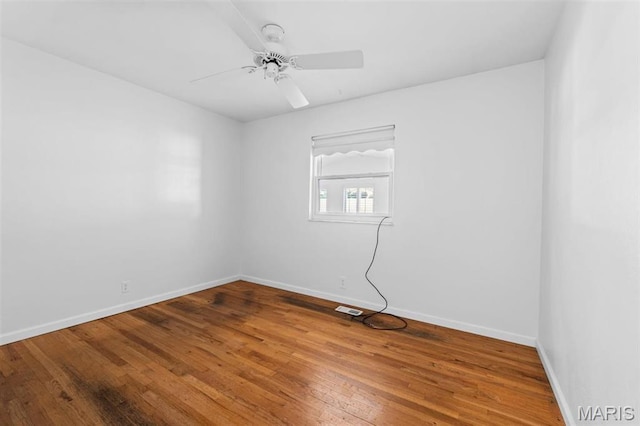 12330 Cape Cod Dr, Creve Coeur Township, MO 63146 - empty room featuring hardwood / wood-style flooring and ceiling fan
