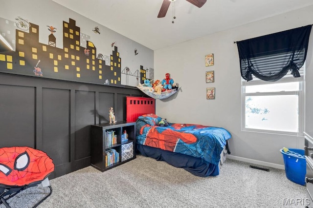 144 Wilmer Valley Dr, Wentzville, MO 63385 - bedroom with carpet and a ceiling fan