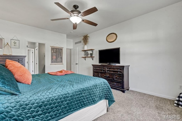144 Wilmer Valley Dr, Wentzville, MO 63385 - carpeted bedroom featuring baseboards and ceiling fan