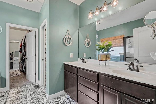 144 Wilmer Valley Dr, Wentzville, MO 63385 - full bath with double vanity and a walk in closet