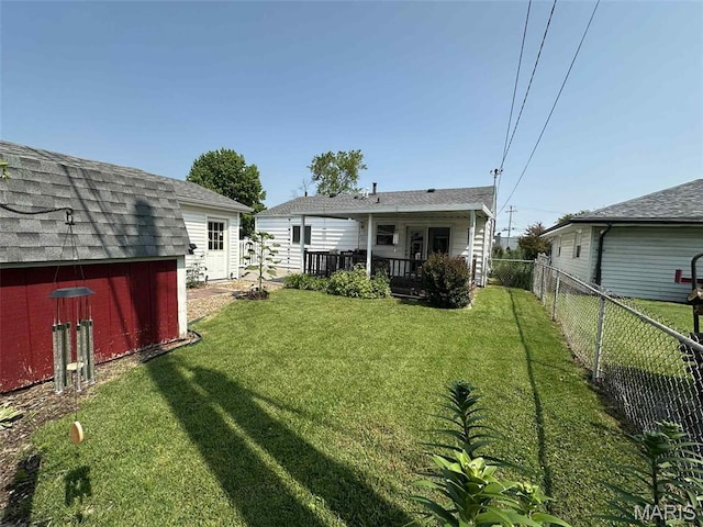 116 Charlene St, East Alton, IL 62024 - back of property with a deck