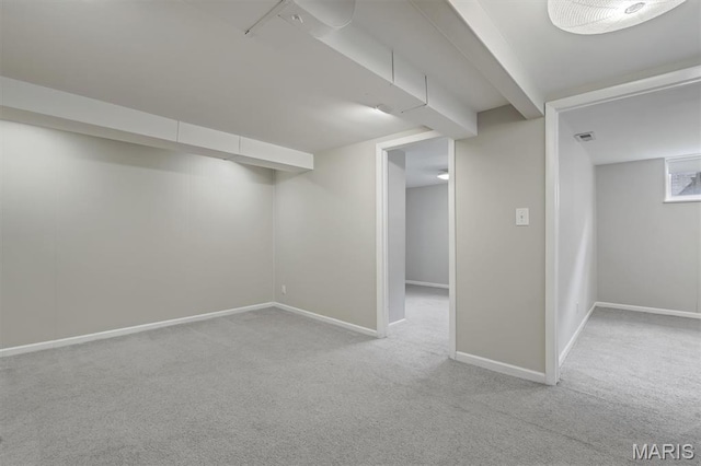657 Lilac Ave, Webster Groves, MO 63119 - finished basement featuring carpet flooring and baseboards
