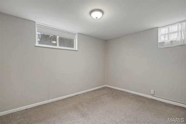 657 Lilac Ave, Webster Groves, MO 63119 - basement with carpet floors and baseboards