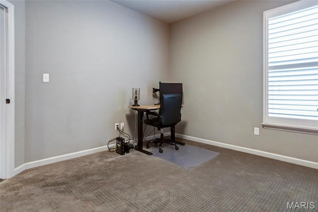 2216 Cournier St, Saint Charles, MO 63301 - carpeted home office with baseboards