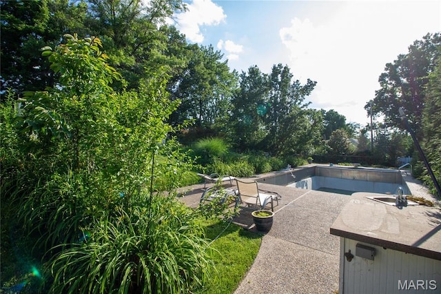 37 Joy Ave, Webster Groves, MO 63119 - view of pool with an empty pool and a patio area