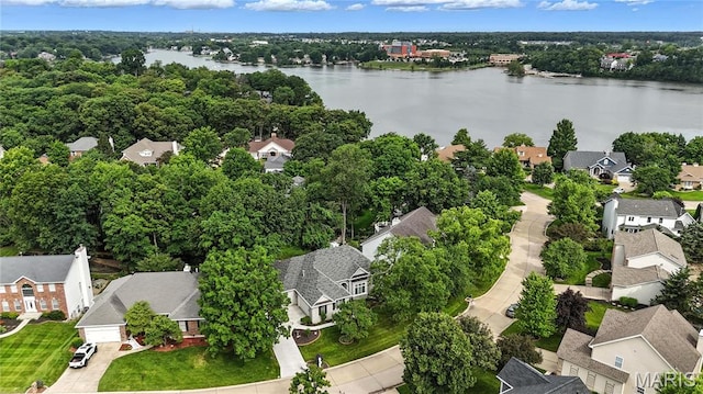 17 Eagles Way Ln, Lake St Louis, MO 63367 - aerial view of residential area featuring a large body of water
