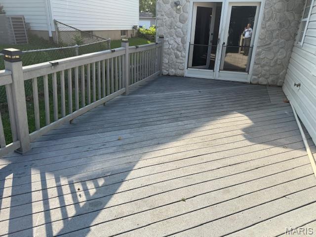 1496 Ville Rosa Ln, Hazelwood, MO 63042 - view of wooden terrace