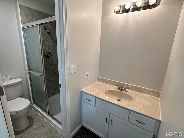 807 Corey Ct, Wentzville, MO 63385 - full bath with toilet, vanity, and a stall shower