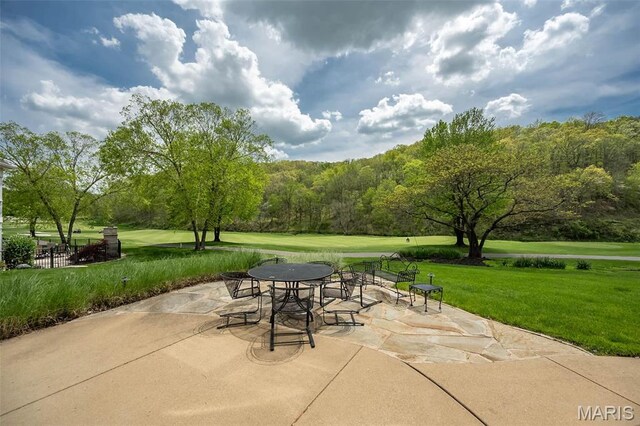 1417 Wheatfield Ln, Saint Albans, MO 63073 - view of patio / terrace featuring outdoor dining space