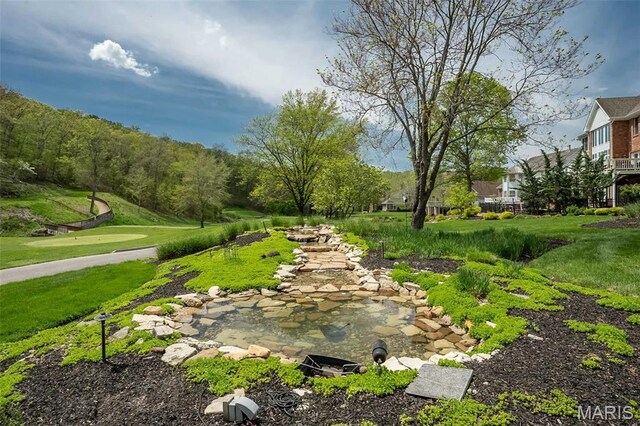 1417 Wheatfield Ln, Saint Albans, MO 63073 - surrounding community featuring a garden pond