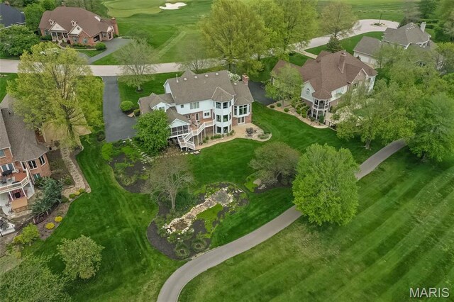 1417 Wheatfield Ln, Saint Albans, MO 63073 - aerial view of property's location with a golf club and nearby suburban area