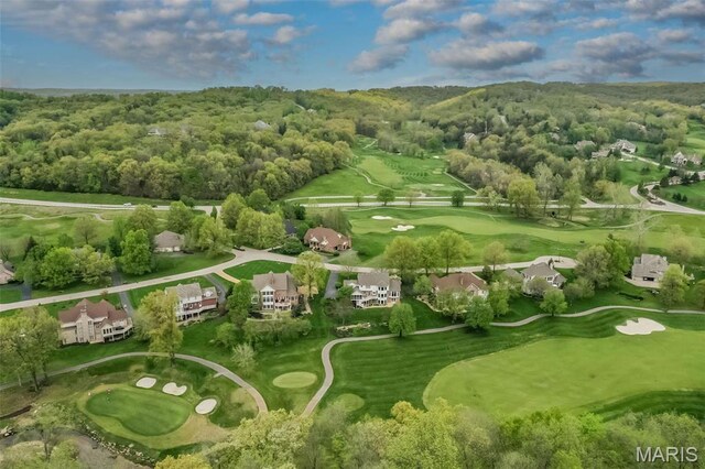 1417 Wheatfield Ln, Saint Albans, MO 63073 - drone / aerial view of a forest and a golf club