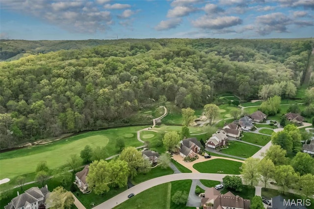 1417 Wheatfield Ln, Saint Albans, MO 63073 - bird's eye view of a heavily wooded area and a golf club