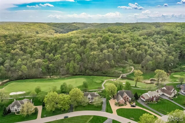 1417 Wheatfield Ln, Saint Albans, MO 63073 - drone / aerial view of a forest and a local golf course