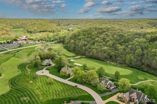 1417 Wheatfield Ln, Saint Albans, MO 63073 - aerial view of property's location featuring a forest and a golf club