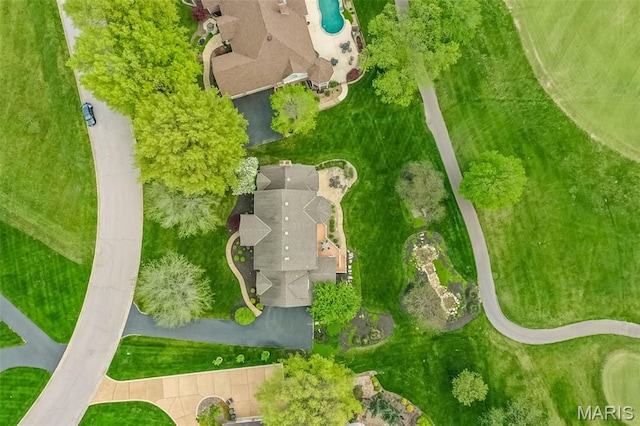 1417 Wheatfield Ln, Saint Albans, MO 63073 - drone / aerial view of a pool